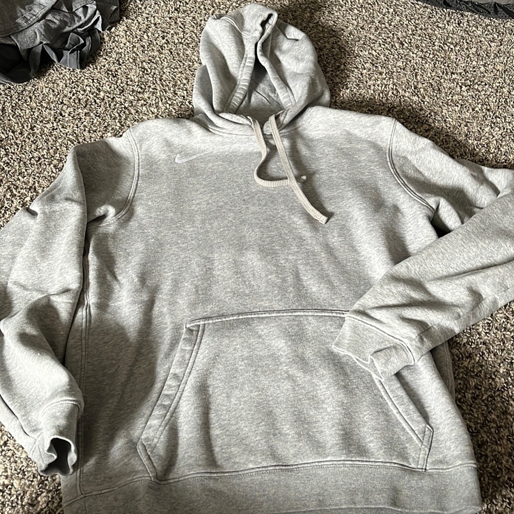Light grey nike hoodie